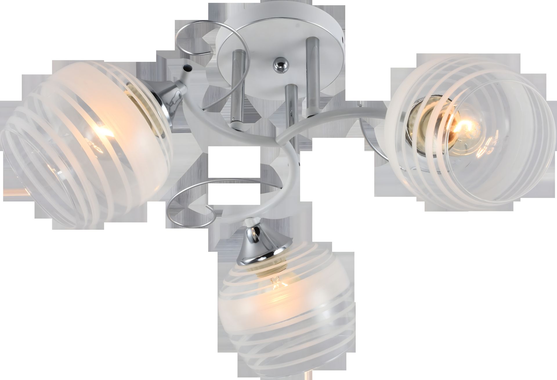 V XA1250/3 Люстра на 3 плафони декоративна, White+Chrome V XA1250/3 Люстра на 3 плафони декоративна, White+Chrome