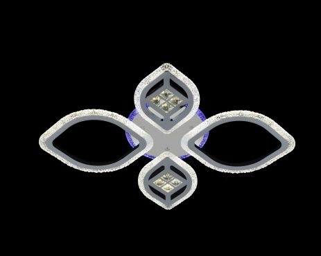 Світлодіодна люстра V 3222-2+2C CR з пультом