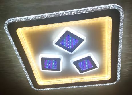 Світлодіодна люстра акрилова з пультом VALESO V K39878B WT