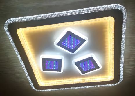 Светодиодная акриловая люстра VALESO V K39878B WT с пультом