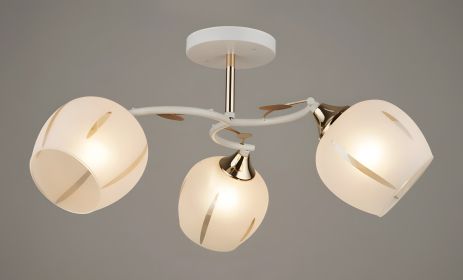 Люстра декоративна VALESO V W3060/3 White+Gold на 3 плафона