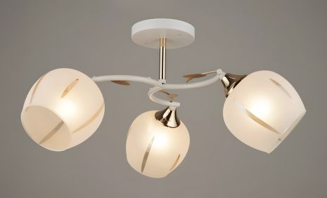 Декоративна люстра VALESO V W3060/3 White+Gold на 3 плафони