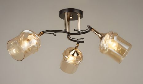 Декоративна люстра VALESO V W3006/3, Black+Gold, на 3 плафона