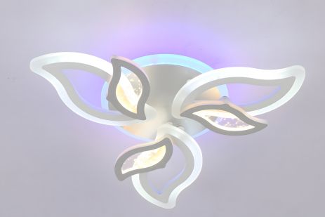 Світлодіодна люстра VALESO V K29129-3+3+1 WT+SL з пультом