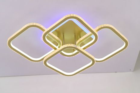 Світлодіодна люстра VALESO V K29139-4+1 GD з пультом