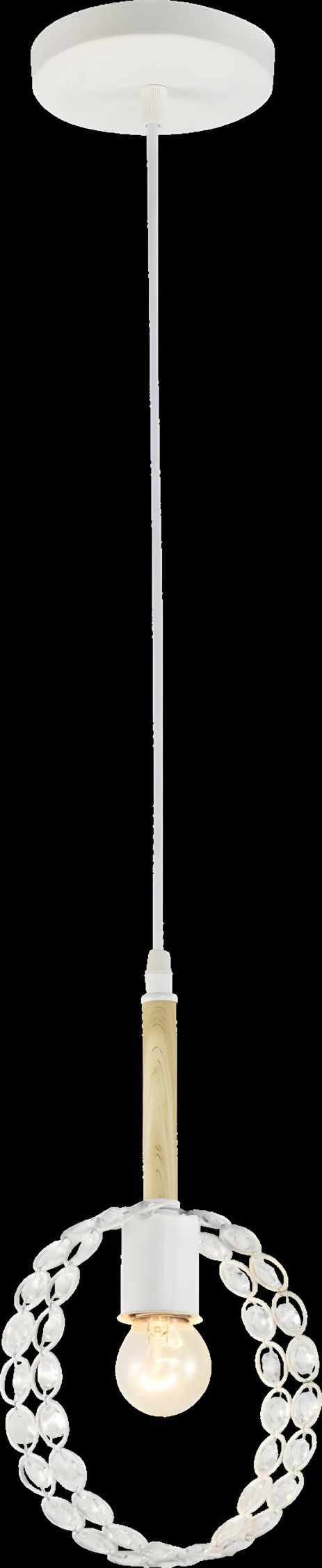 Підівісна люстра VALESO V XA1414/1P White+Wood