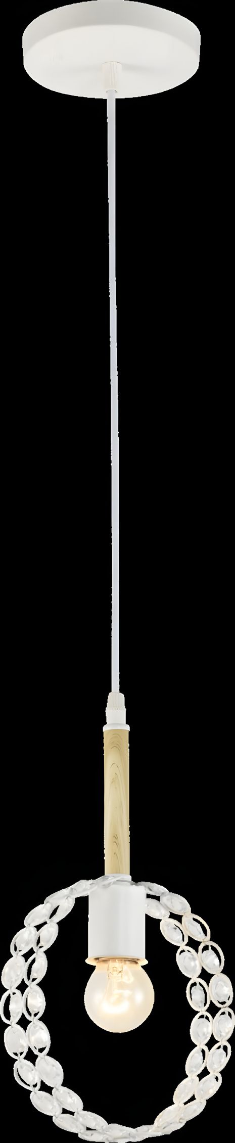 Підівісна люстра VALESO V XA1414/1P White+Wood