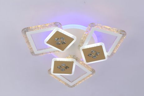 Люстра LED V K39940-3+3+1 WT+gold з дистанційним керуванням