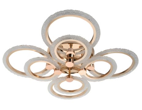 Светодиодная люстра VALESO V K39557-4+4 GD, с пультом