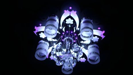 Шестиламповая люстра "космос" с подсветкой и пультом VALESO V 70269-5 1-500