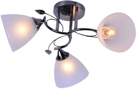 Люстра на 3 плафона V XA1076/3 Dark Chrome декоративна