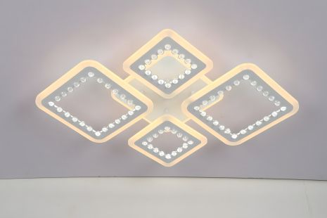 Акрилова світлодіодна люстра VALESO V K39870-2+2+1A з пультом