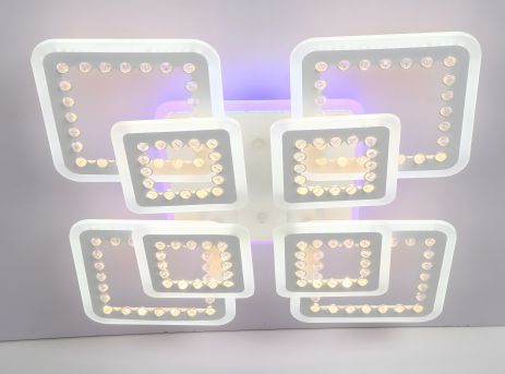 Люстра світлодіодна акрилова VALESO V K39870-4+4-1B з пультом Люстра світлодіодна акрилова VALESO V K39870-4+4-1B з пультом