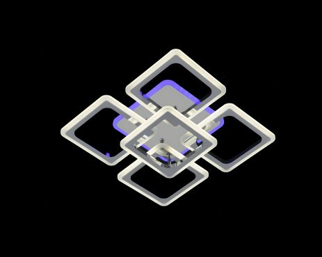 Акрилова світлодіодна люстра VALESO V 3201-4+1C CR з пультом