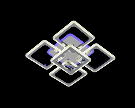 Люстра світлодіодна акрилова VALESO V 3201-4+1C CR з пультом