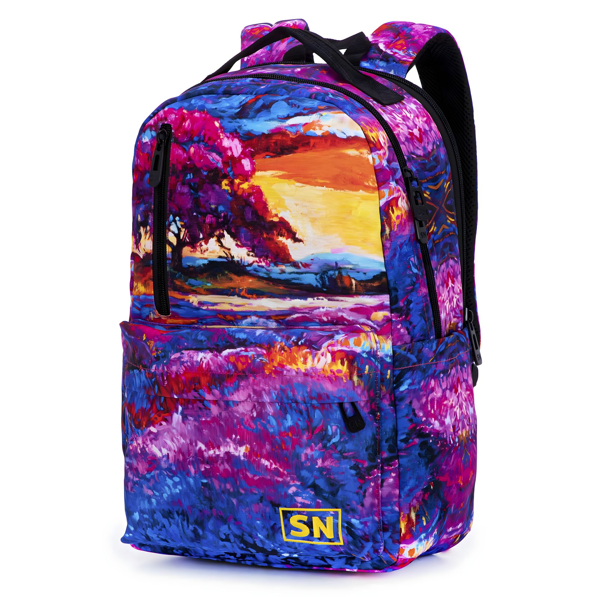 Молодежный рюкзак, одно отделение, фронтальный карман, дополнительные карманы, защита от влаги, разноцветный Молодежный рюкзак, одно отделение, фронтальный карман, дополнительные карманы, защита от влаги, разноцветный