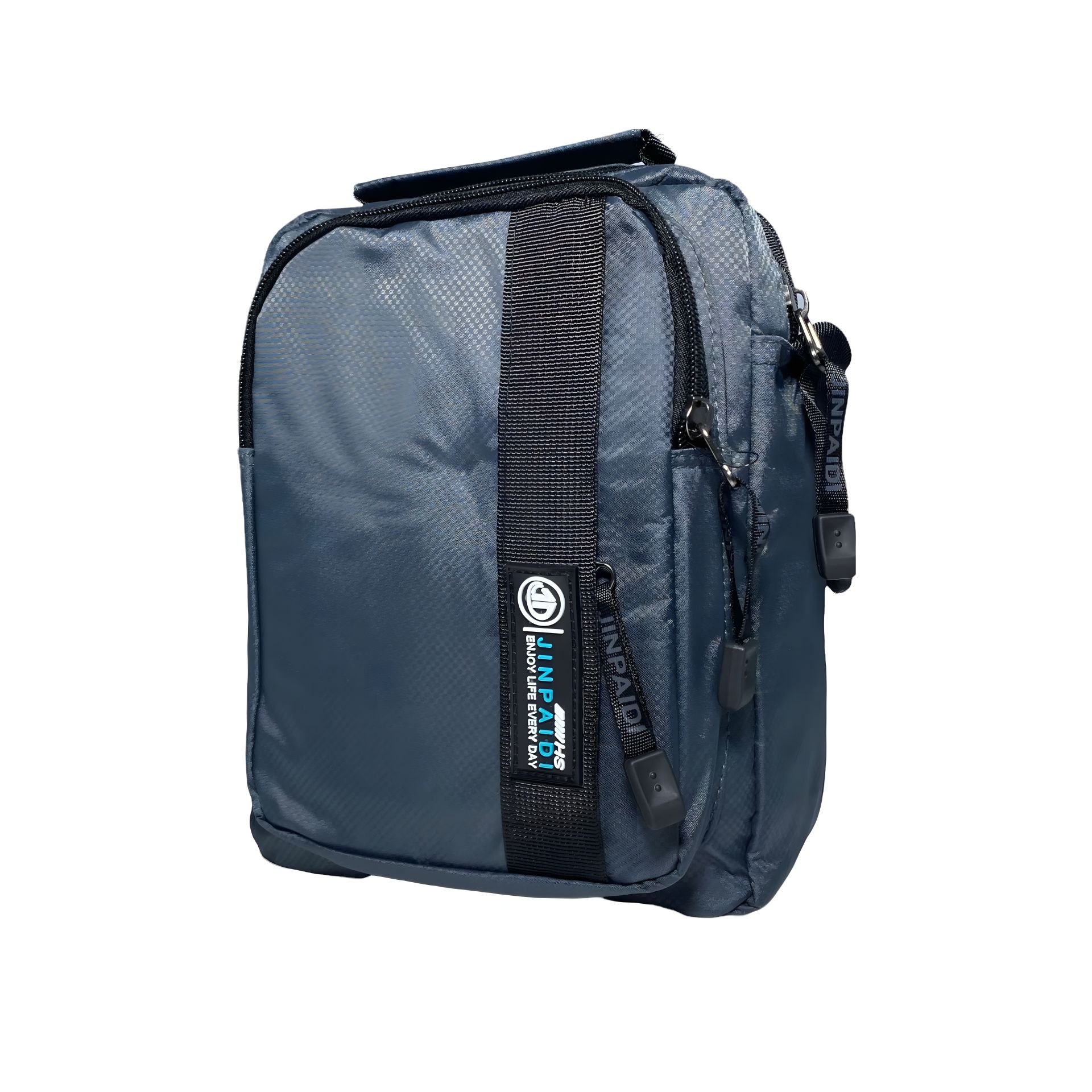 Стильна тканинна сумка через плече, водовідштовхуюча, темно-сірий колір Стильна тканинна сумка через плече, водовідштовхуюча, темно-сірий колір