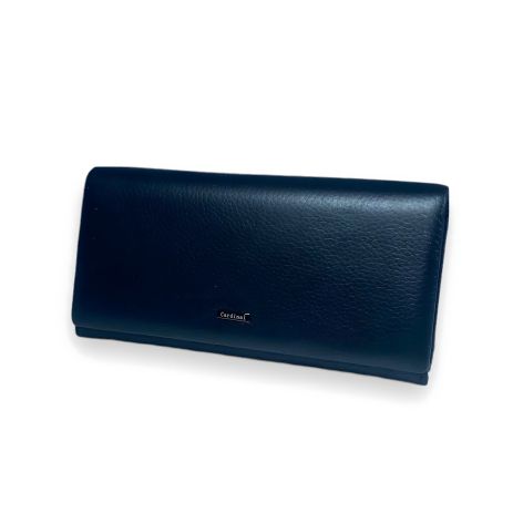 Женский кожаный кошелек, черный, с 3 отделениями для купюр Женский кожаный кошелек, черный, с 3 отделениями для купюр