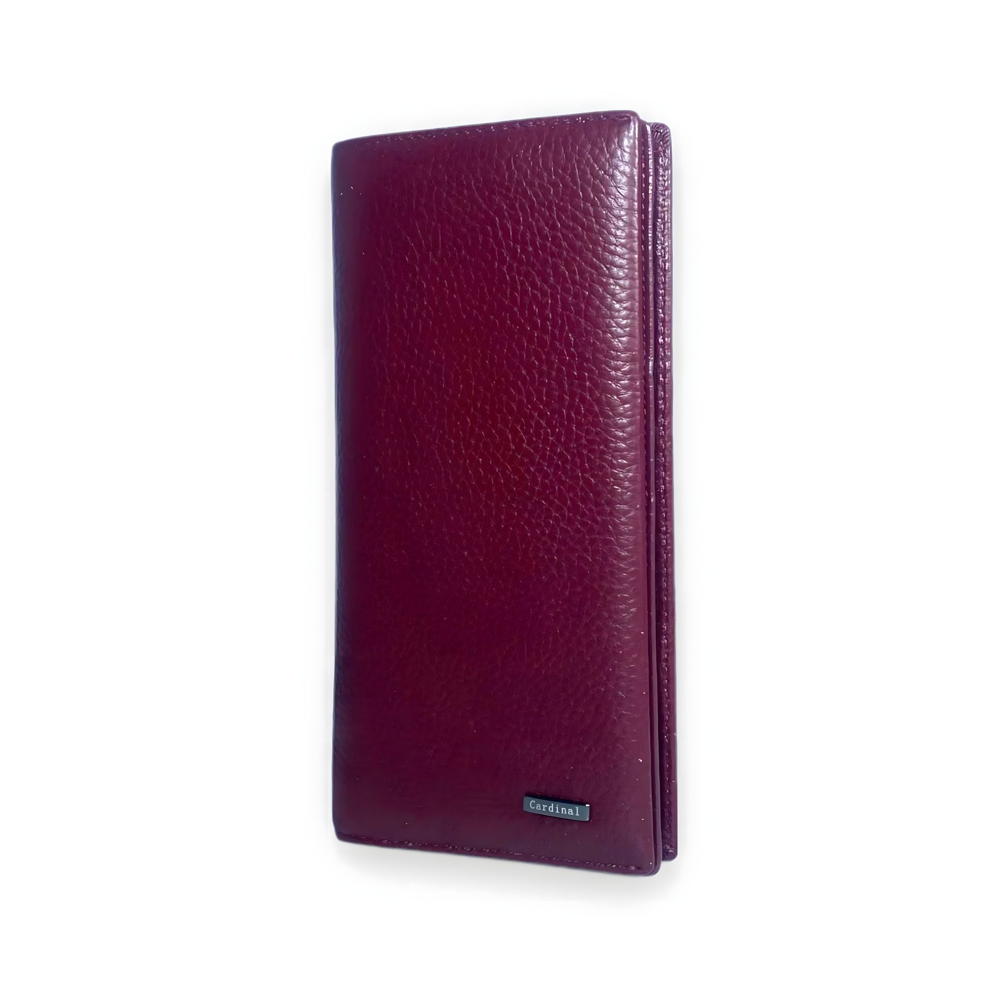 Кожаный женский кошелек бордового цвета, 3 отделения для купюр Кожаный женский кошелек бордового цвета, 3 отделения для купюр