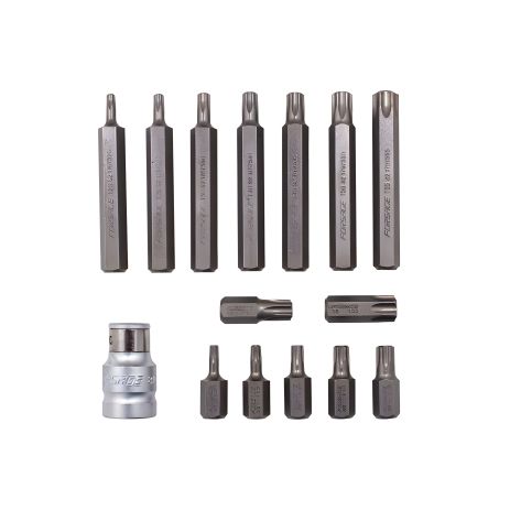 Комплект біт TORX з тримачем, 15 предметів 1/2" (L: 30/75мм; Т20, Т25, Т30, Т40, Т45, Т50, Т55), в металевому кейсі RF-4156 ROCKFORCE RF-4156C Комплект біт TORX з тримачем, 15 предметів 1/2" (L: 30/75мм; Т20, Т25, Т30, Т40, Т45, Т50, Т55), в металевому кейсі RF-4156 ROCKFORCE RF-4156C