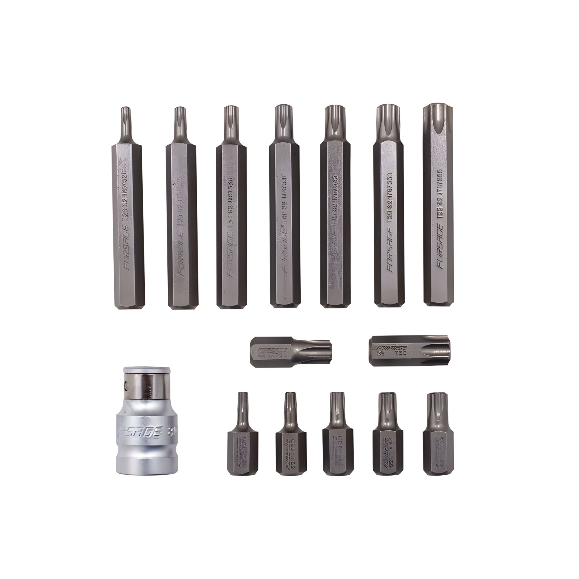 Набор бит TORX с держателем, 15 предметов 1/2" в металлическом кейсе RF-4156 ROCKFORCE (RF-4156C) Набор бит TORX с держателем, 15 предметов 1/2" в металлическом кейсе RF-4156 ROCKFORCE (RF-4156C)