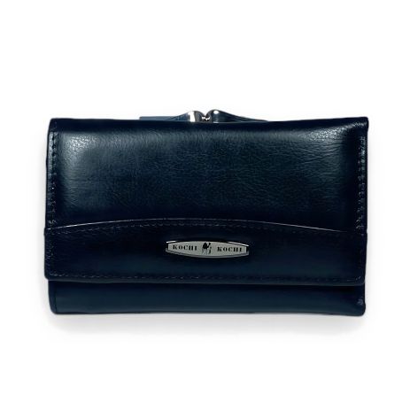 Кожаный женский кошелек, цвет черный Кожаный женский кошелек, цвет черный