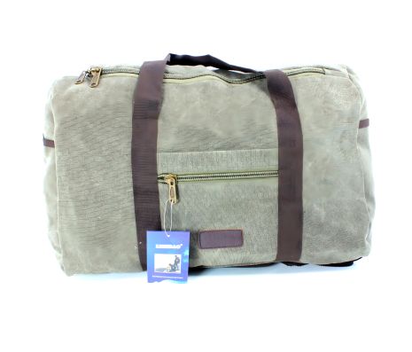 Міцний дорожній брезентовий рюкзак-сумка об'ємом 40 л, колір хакі