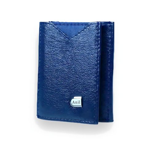 Кошелек мужской из натуральной кожи, синий Кошелек мужской из натуральной кожи, синий