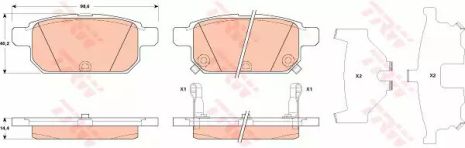 Дискові гальма Suzuki Swift/SX4/Vitara R 10, TRW (GDB3529)