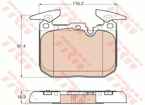 Гальмівні колодки BMW 3/1 F30/F20 F 11, TRW (GDB1943)