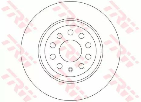 Диск тормозной задний VAG Q3/Kodiaq/Tiguan II 12-, TRW (DF6504)