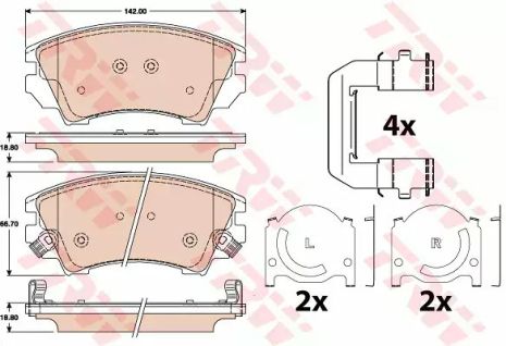 Гальмування гальмного диска Opel/Saab Astra/Insignia/Zafira/9-5 F 17 08, TRW (GDB1783)