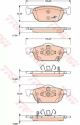 Гальма гальма гальма Honda Accord Ручна коробка передач F 09, TRW (GDB3476)