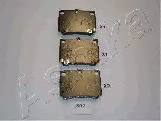 Колодки тормозные Pajero/Pajero Sport 90-15 1.8-3.0, ASHIKA (5105592) Колодки тормозные Pajero/Pajero Sport 90-15 1.8-3.0, ASHIKA (5105592)