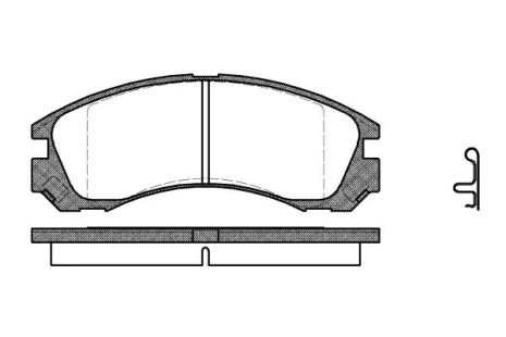 Передні гальма Mitsubishi Outlander 12-/, Woking (P254322)