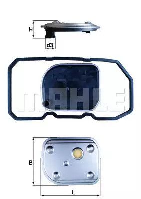 Mercedes Автоматичний фільтр передачі 1.5-2.0 04-11, Mahle/Knecht (HX158D)