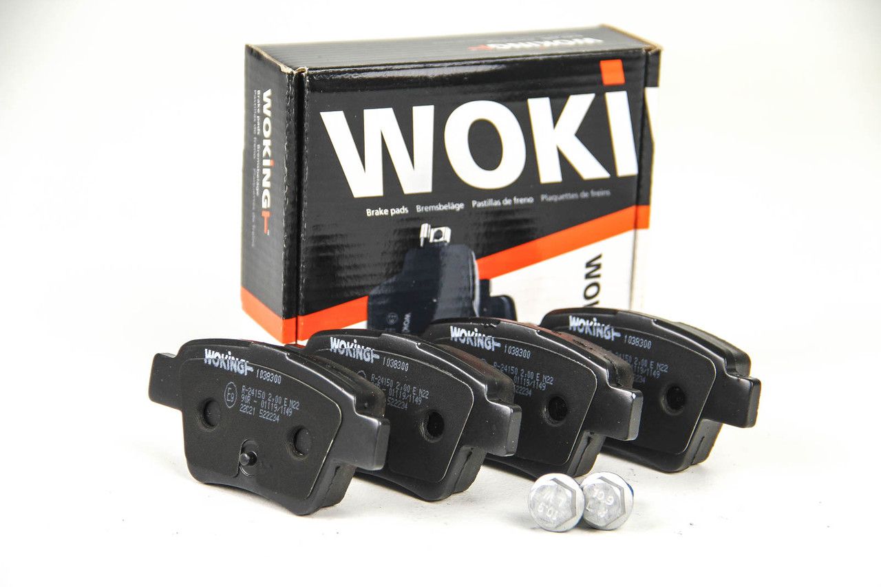 Задні гальмівні колодки Peugeot 207/307/Citroen C4 06- (Bosch), Woking (P1038300) Задні гальмівні колодки Peugeot 207/307/Citroen C4 06- (Bosch), Woking (P1038300)