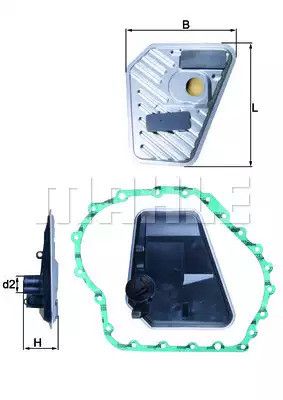 Фильтр АКПП Audi 2,4-3,0 01-05, MAHLE (HX168D)