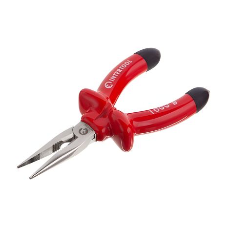 Длинногубцы прямые 160 мм, диэлектрические, 1000 В, CrV 6150 INTERTOOL NT-0326 Длинногубцы прямые 160 мм, диэлектрические, 1000 В, CrV 6150 INTERTOOL NT-0326