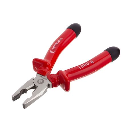 Плоскогубці діелектричні 200 мм, 1000 В, CrV 6150 INTERTOOL NT-0314 Плоскогубці діелектричні 200 мм, 1000 В, CrV 6150 INTERTOOL NT-0314