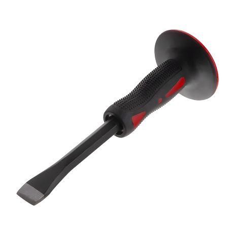 Каменное зубило 250×16×23 мм, стеклопластиковая рукоятка с TPR INTERTOOL UT-3125 Каменное зубило 250×16×23 мм, стеклопластиковая рукоятка с TPR INTERTOOL UT-3125