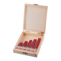 Набор фрез пазовых прямых, 5 шт INTERTOOL HT-0075 Набор фрез пазовых прямых, 5 шт INTERTOOL HT-0075