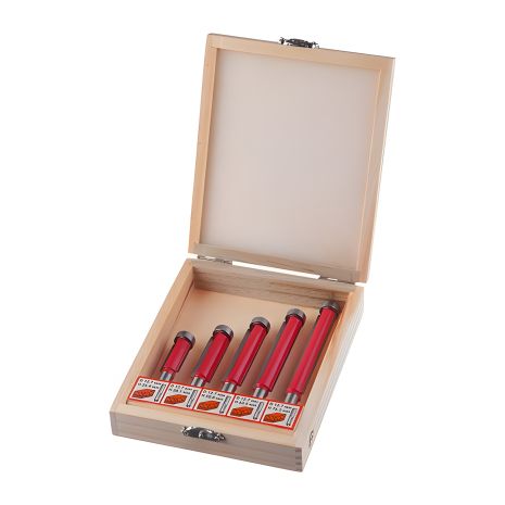 Прямих крайкових фрез набір, 5 шт. INTERTOOL HT-0076