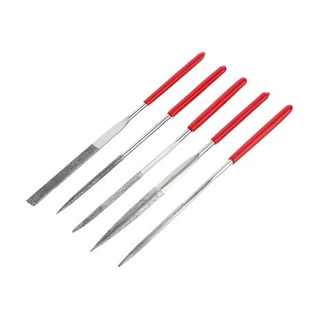 Алмазные надфили, набор 5 шт., 140 мм INTERTOOL HT-3709 Алмазные надфили, набор 5 шт., 140 мм INTERTOOL HT-3709