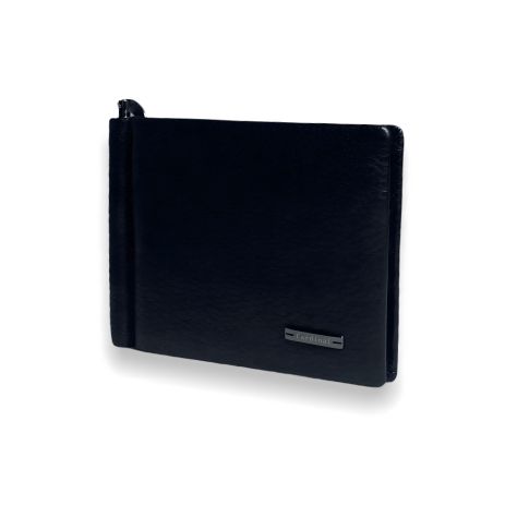 Чорний шкіряний чоловічий гаманець-затискач Cardinal Чорний шкіряний чоловічий гаманець-затискач Cardinal
