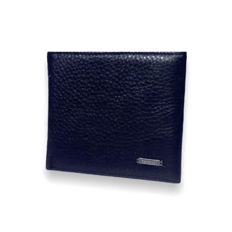 Двухсекторный мужской кошелек для купюр черный 043-2