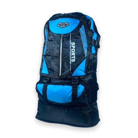 Туристичний рюкзак, 36 л, з розширенням, один відділ, 3 фронтальні кишені, колір синій