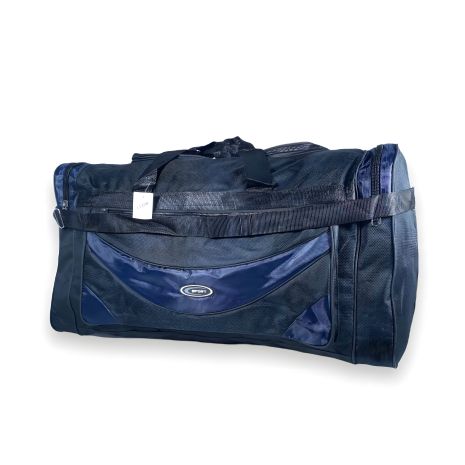 Дорожная сумка с одним отделением, 80 л, черно-синяя