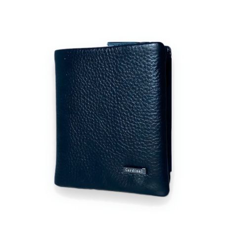 Гаманець шкіряний жіночий стильний чорний, 1 відділення для купюр Гаманець шкіряний жіночий стильний чорний, 1 відділення для купюр