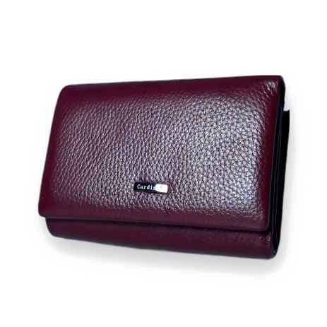 Бордовий шкіряний жіночий гаманець Бордовий шкіряний жіночий гаманець